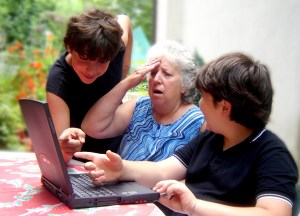 grandma with kids. free duchessa.stockxchng